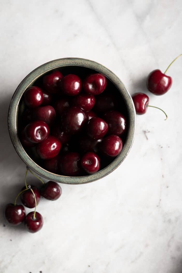 cherries in bowl