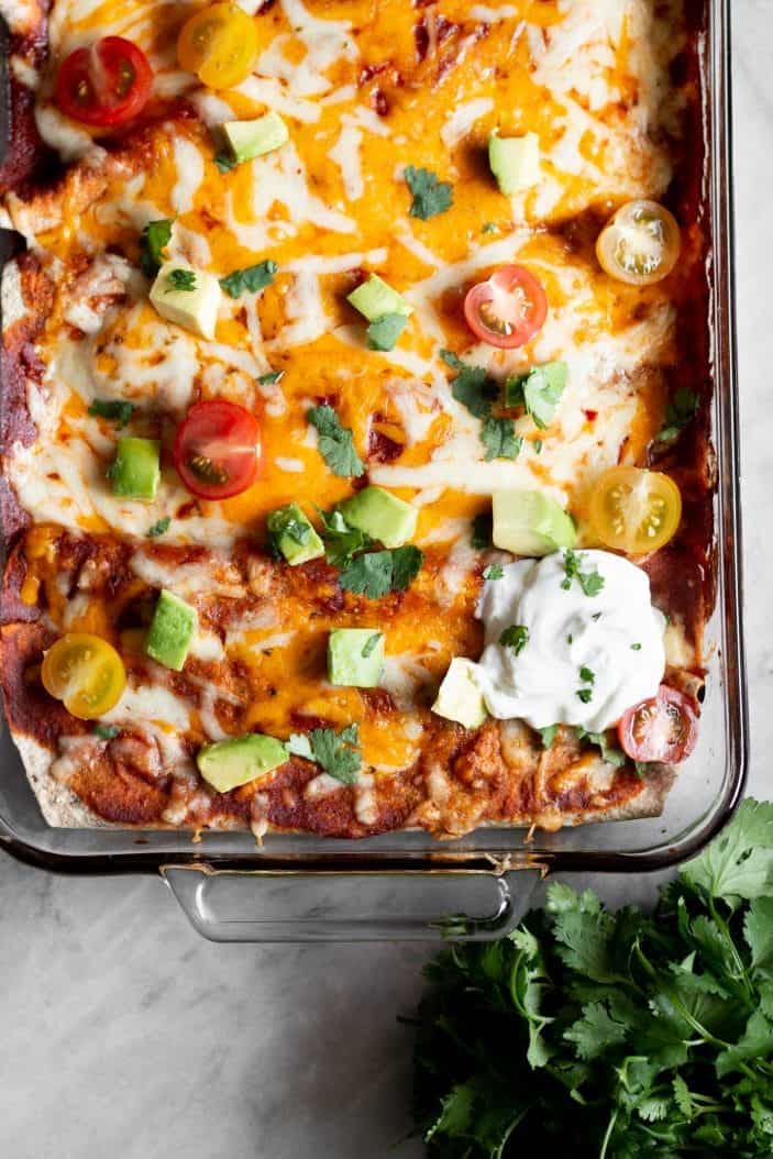 Pinto Bean Veggie Enchiladas + Free Recipe Bundle!