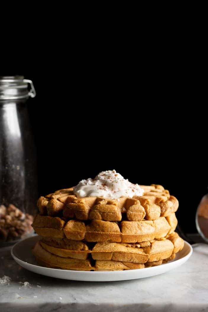 waffles on a plate