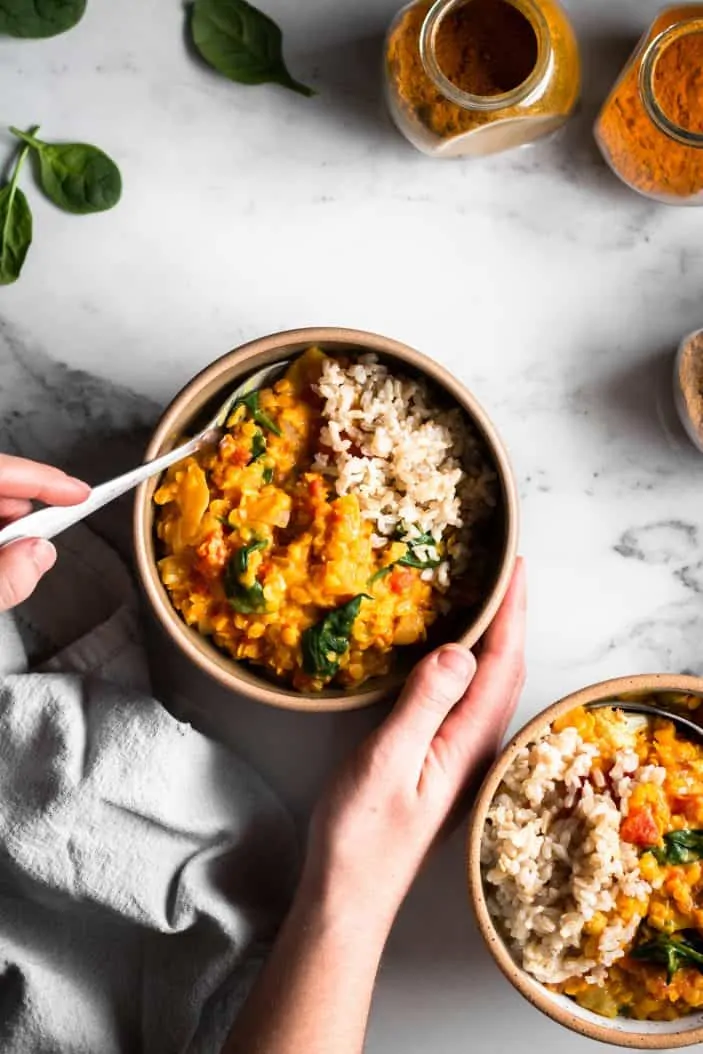 curry in bowl