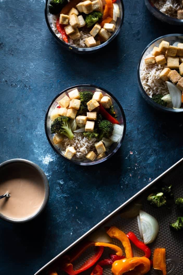 sesame tofu bowl