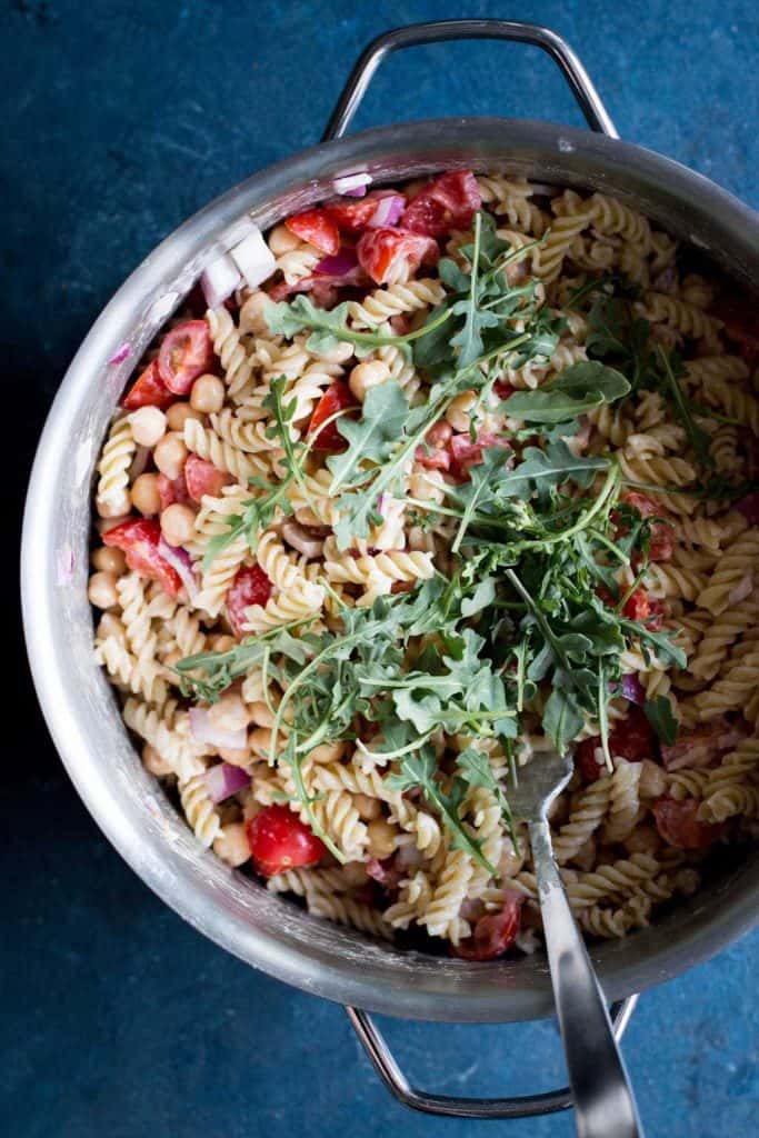 pasta with arugula and tomatoes