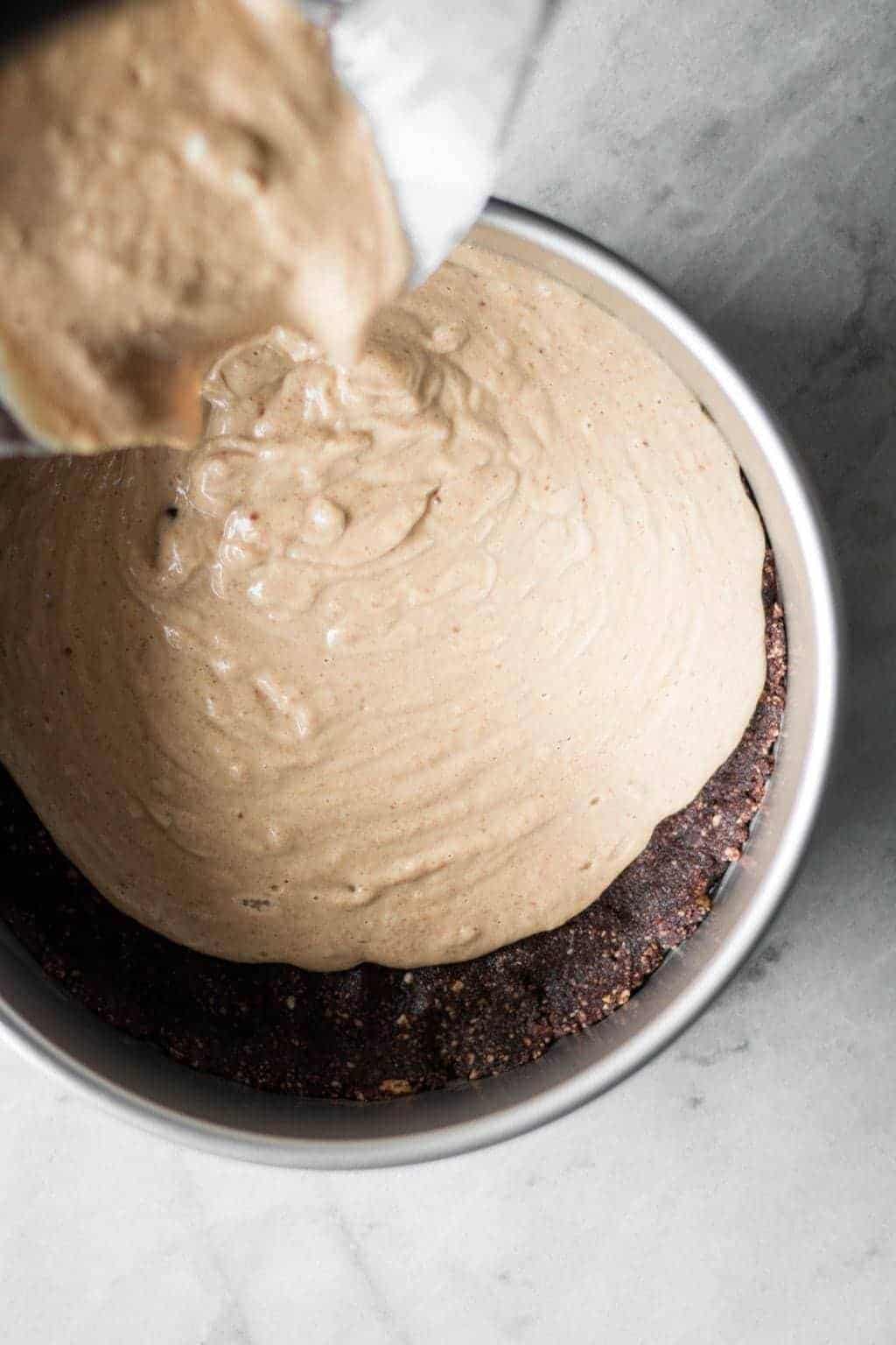 Vegan Chickpea-Nut Butter Ice Cream Cake