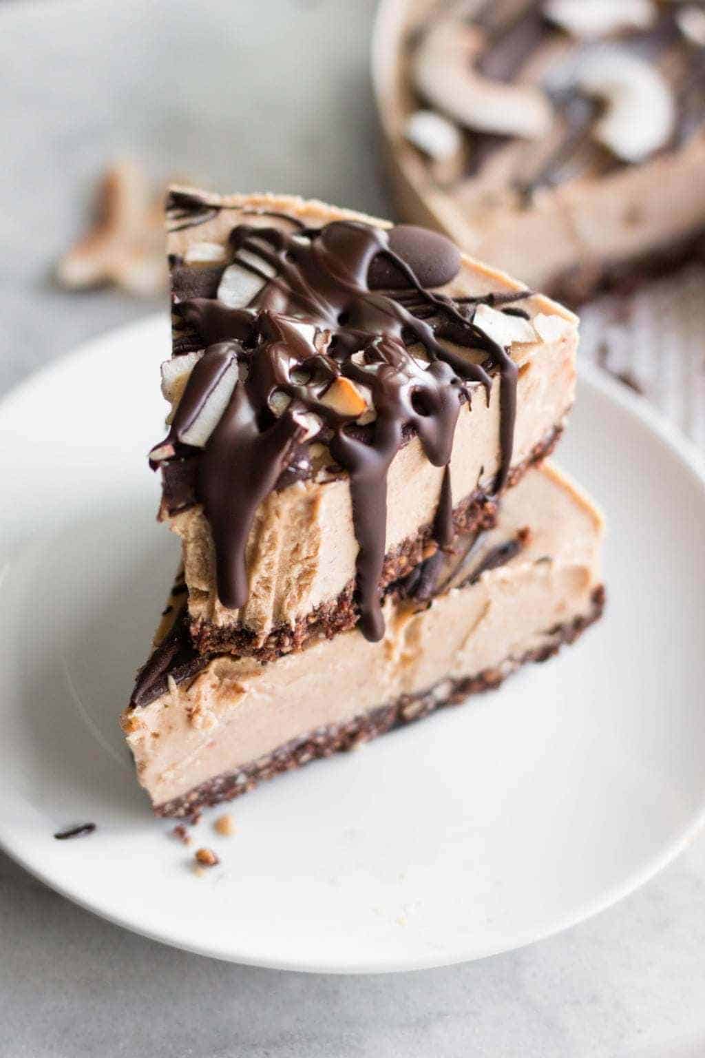 Vegan Chickpea-Nut Butter Ice Cream Cake