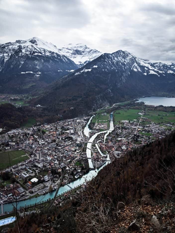 1 Week in Switzerland - view of Interlaken and mountains