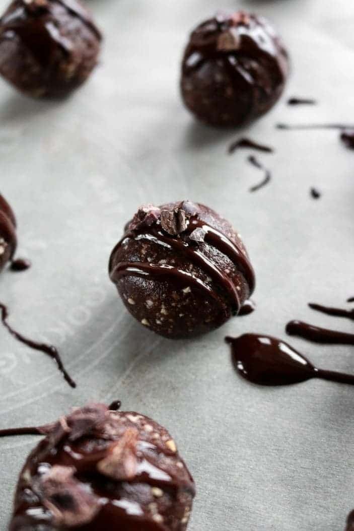 Dark Chocolate Mint Truffles