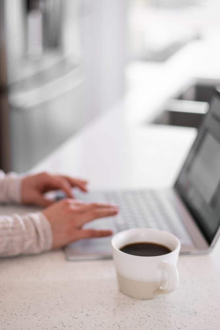 laptop and coffee