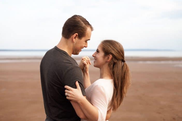 Our Engagement Photos - couple dancing