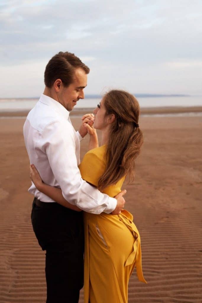 couple dancing - engagement photos