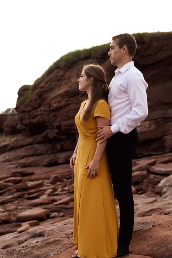 couple looking at sunset