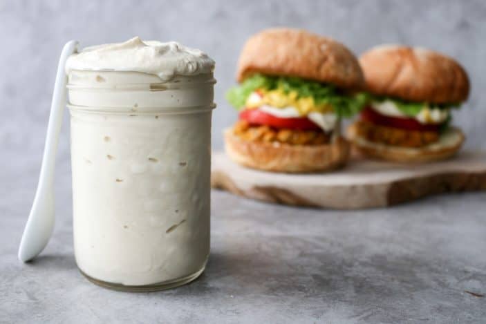 Homemade Vegan Mayonnaise (sugar-free, gluten-free) - Unsweetened Caroline