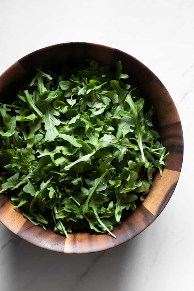 arugula in a bowl