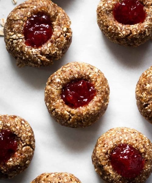 thumbprint cookies from the top
