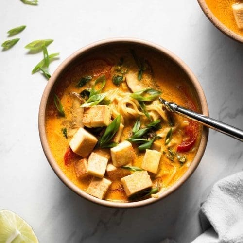 Coconut Curry Ramen with Crispy Tofu - Nourished