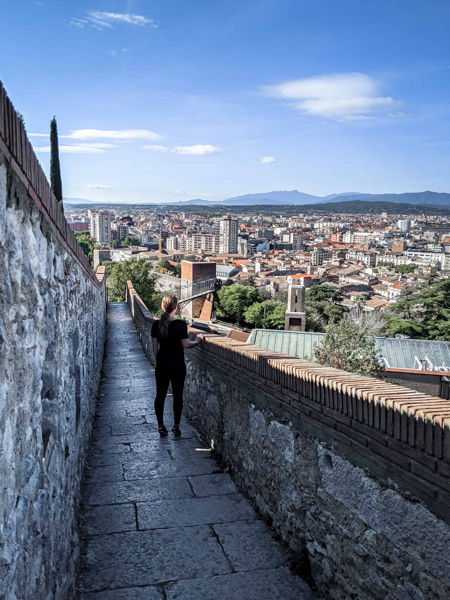 Girona City Walls view