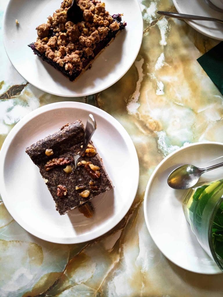 Vegan squares at Café Ignaz