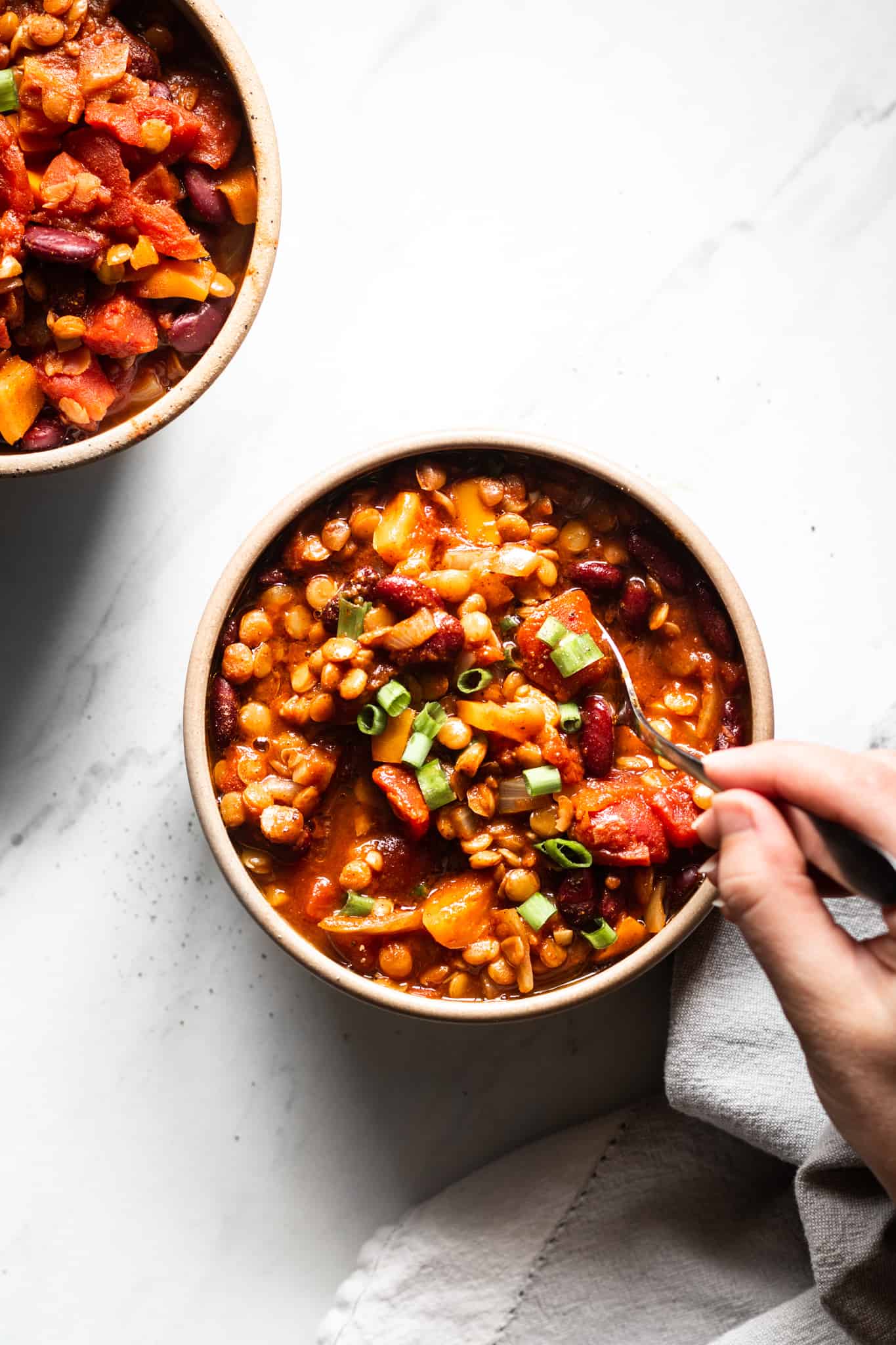 vegan comfort food dinner recipes - pantry chili