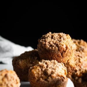 maple carrot muffins from the side