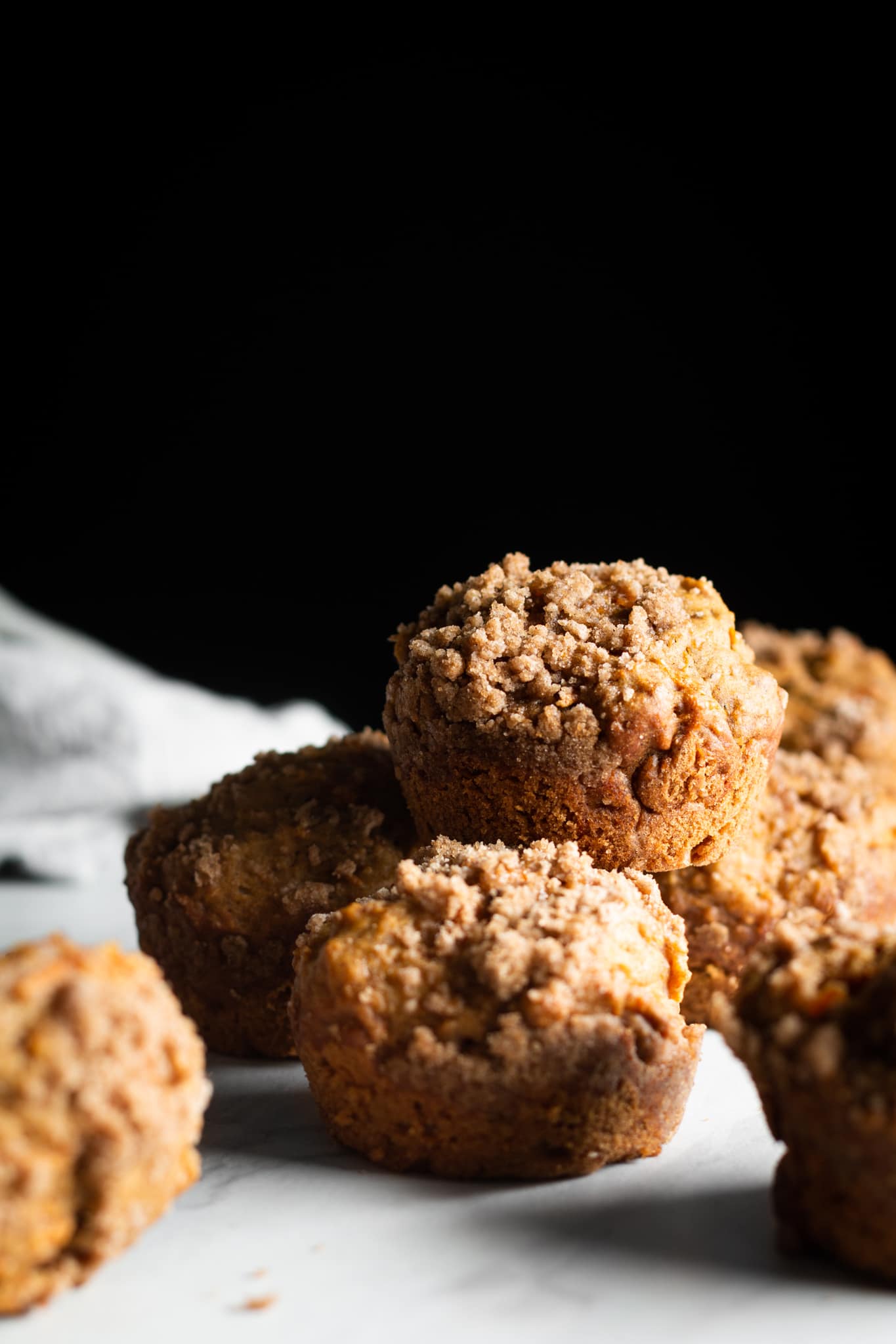 Maple Carrot Muffins with Streusel Topping