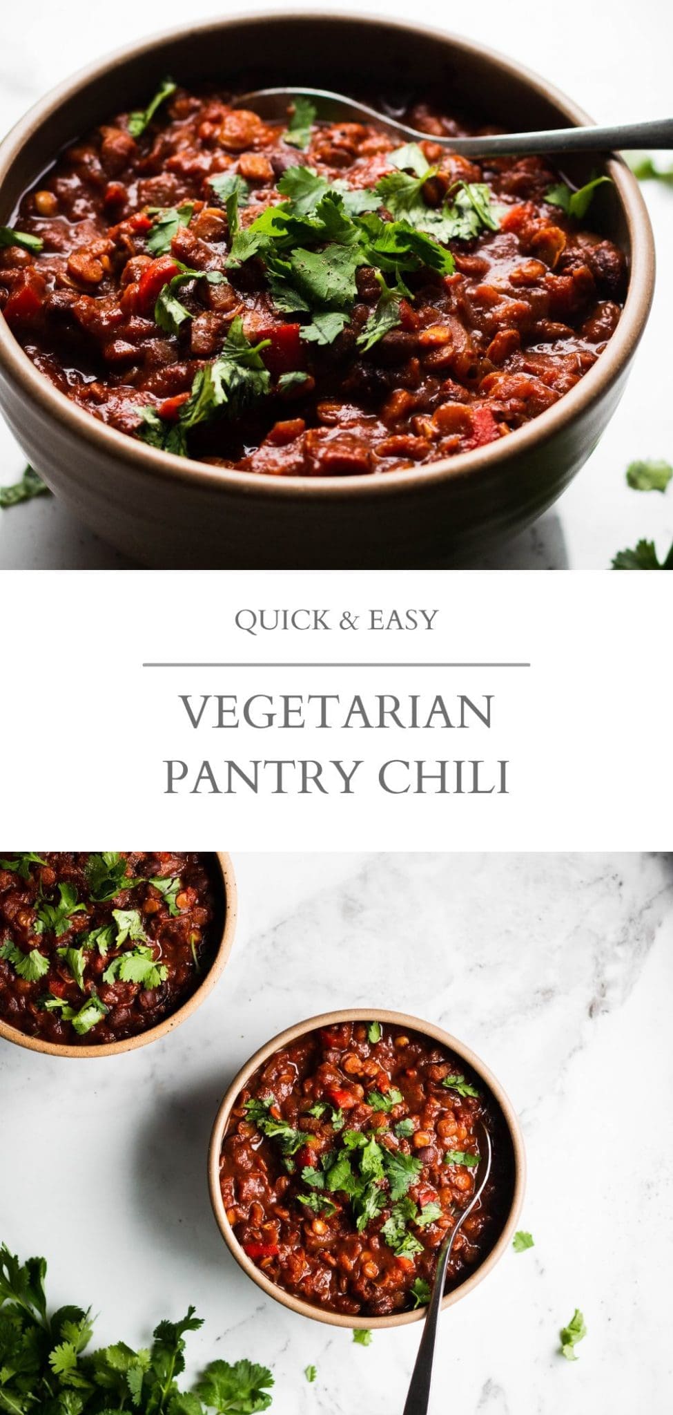 Basic Vegetarian Pantry Chili Nourished