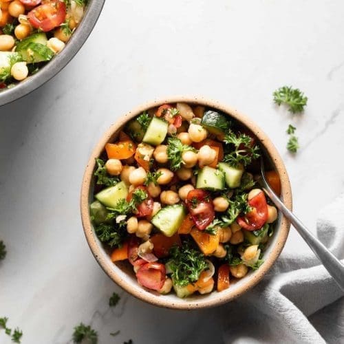 Quick & Easy Chickpea Salad - Nourished