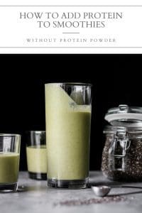 how to add protein to smoothies without protein powder pin