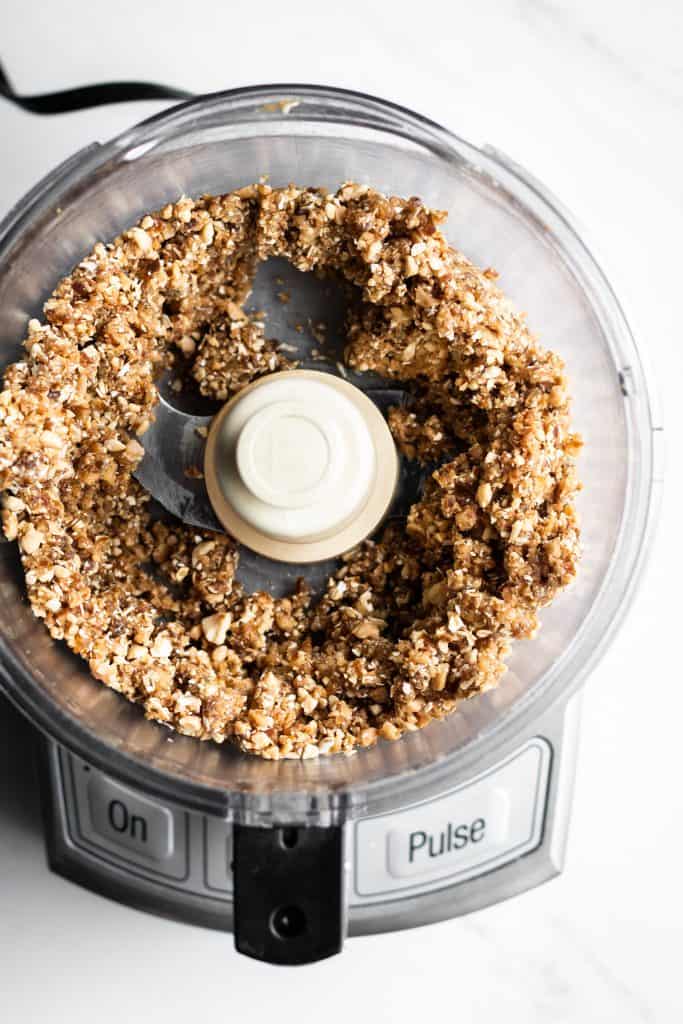 cookie mixture in a food processor