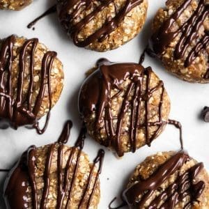 peanut butter cookies with chocolate
