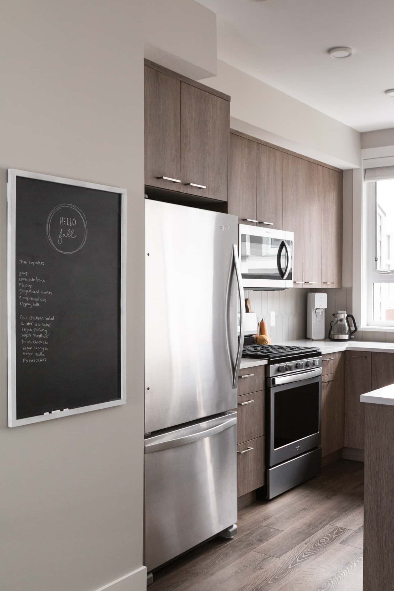 chalkboard and kitchen