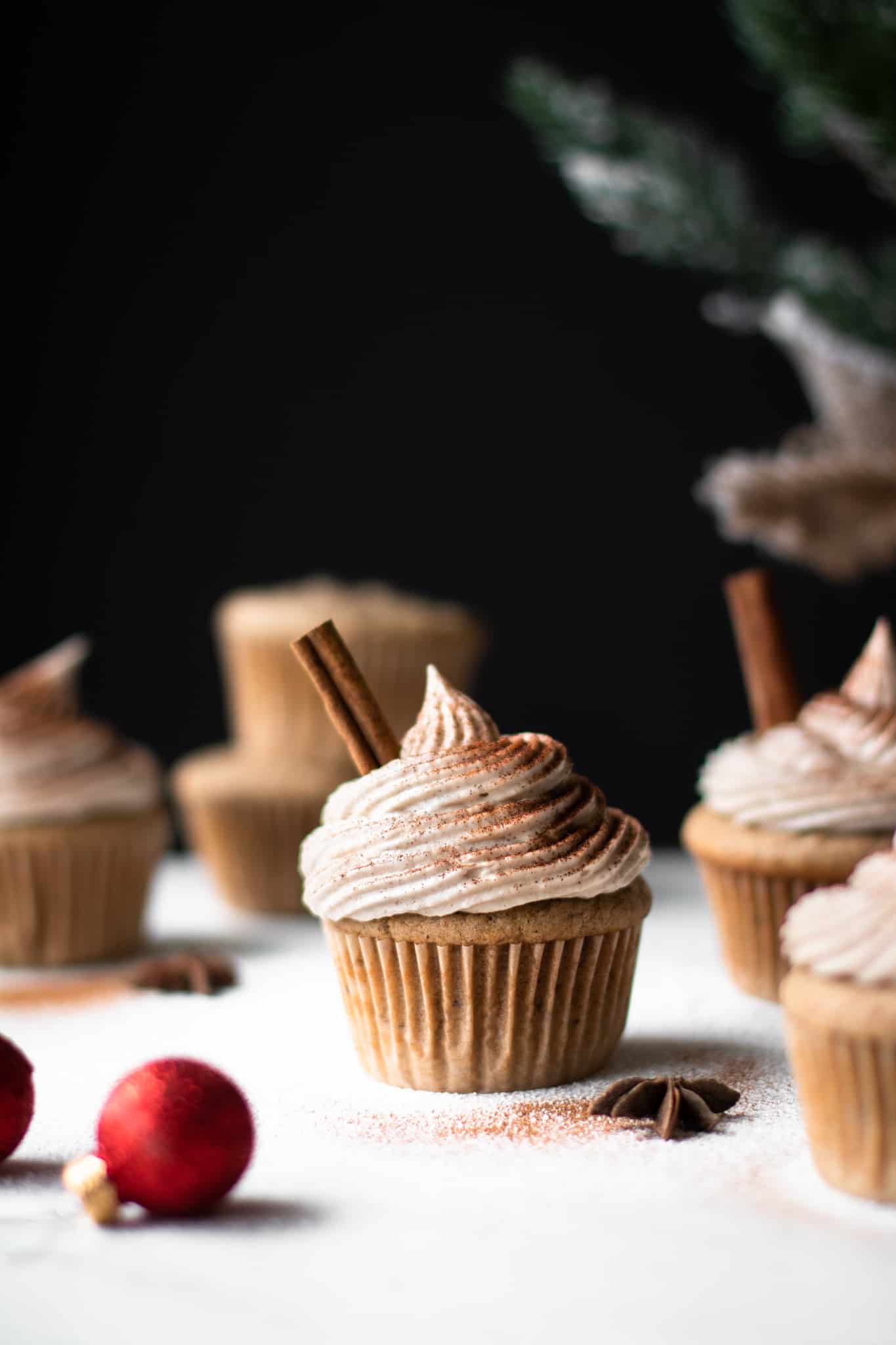 chai cupcakes - vegan holiday dessert recipes