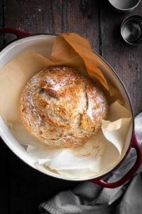 No-Knead Whole Wheat Bread - Nourished