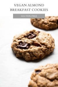 vegan almond breakfast cookies pin