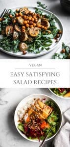easy vegan salad recipes pin
