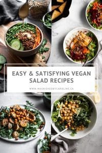 vegan salad recipes pin