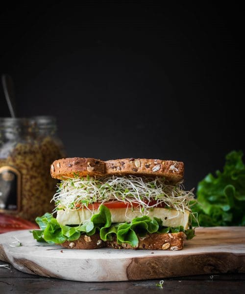 easy vegan tofu sandwich