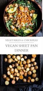 vegan sheet pan dinner pin