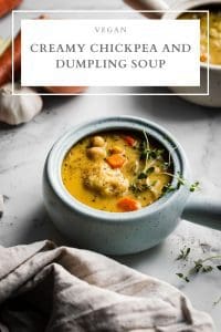 chickpea and dumpling soup pin