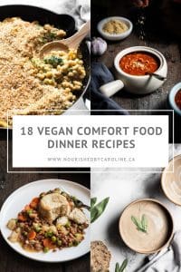 vegan comfort food dinner recipes pin