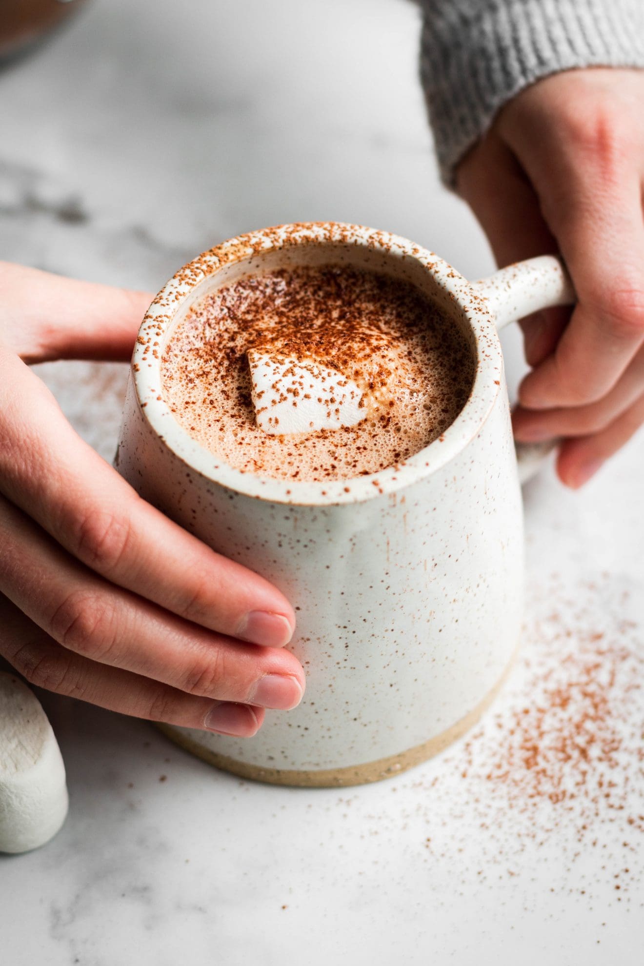 Vegan Peanut Butter Hot Cocoa Nourished