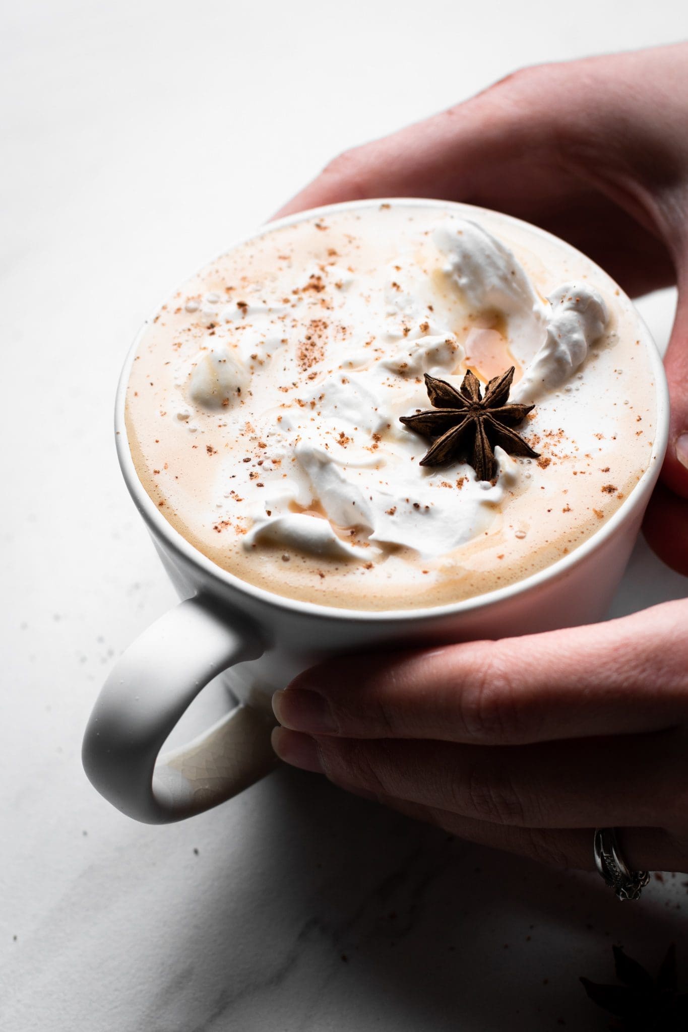 2021 vegan Christmas menu - eggnog latte