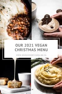 2021 vegan Christmas menu pin