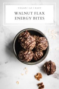 walnut flax energy bites pin