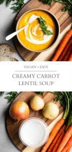 carrot lentil soup pin