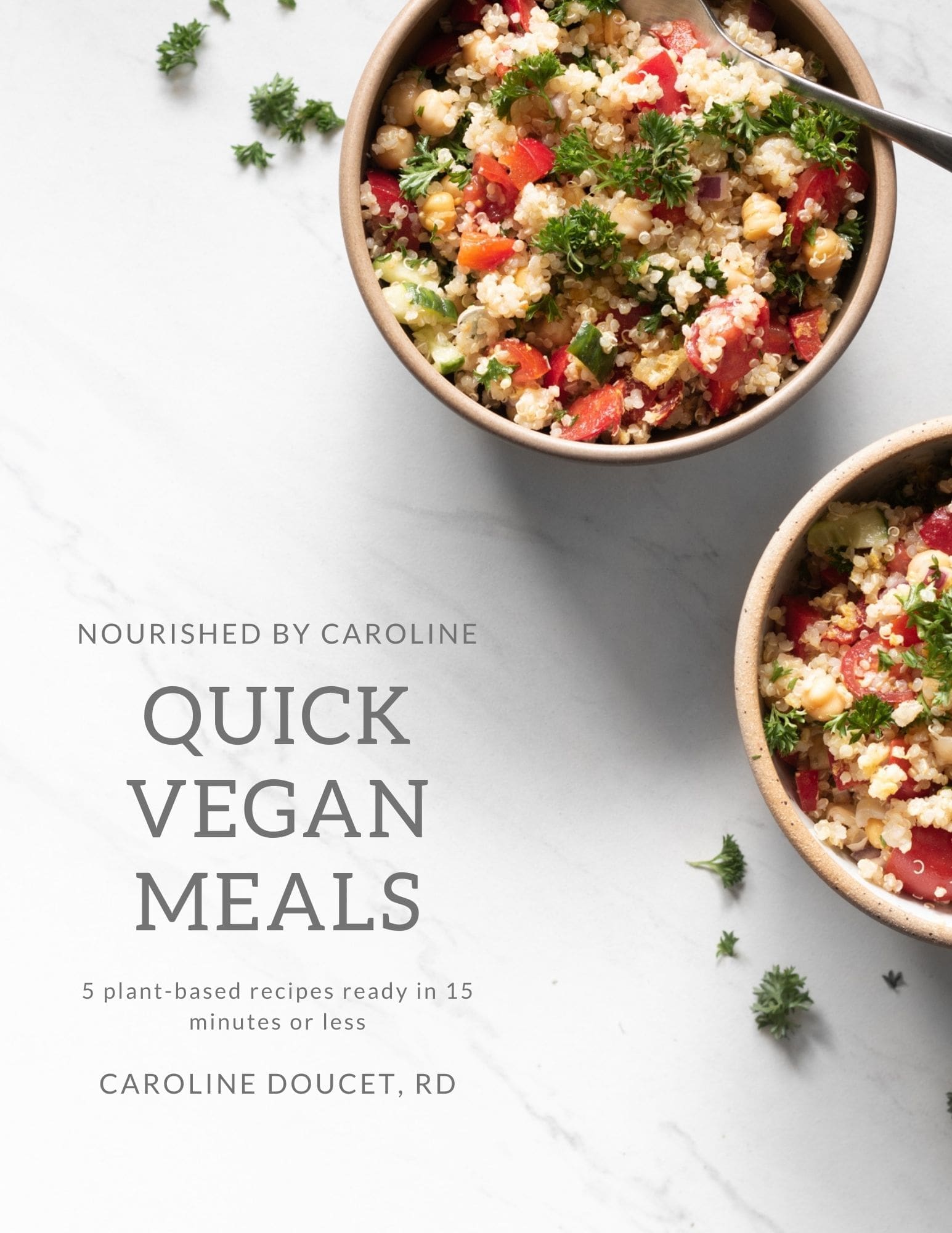 quick vegan meals eBook cover