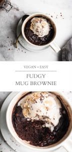 vegan fudgy mug brownie pin