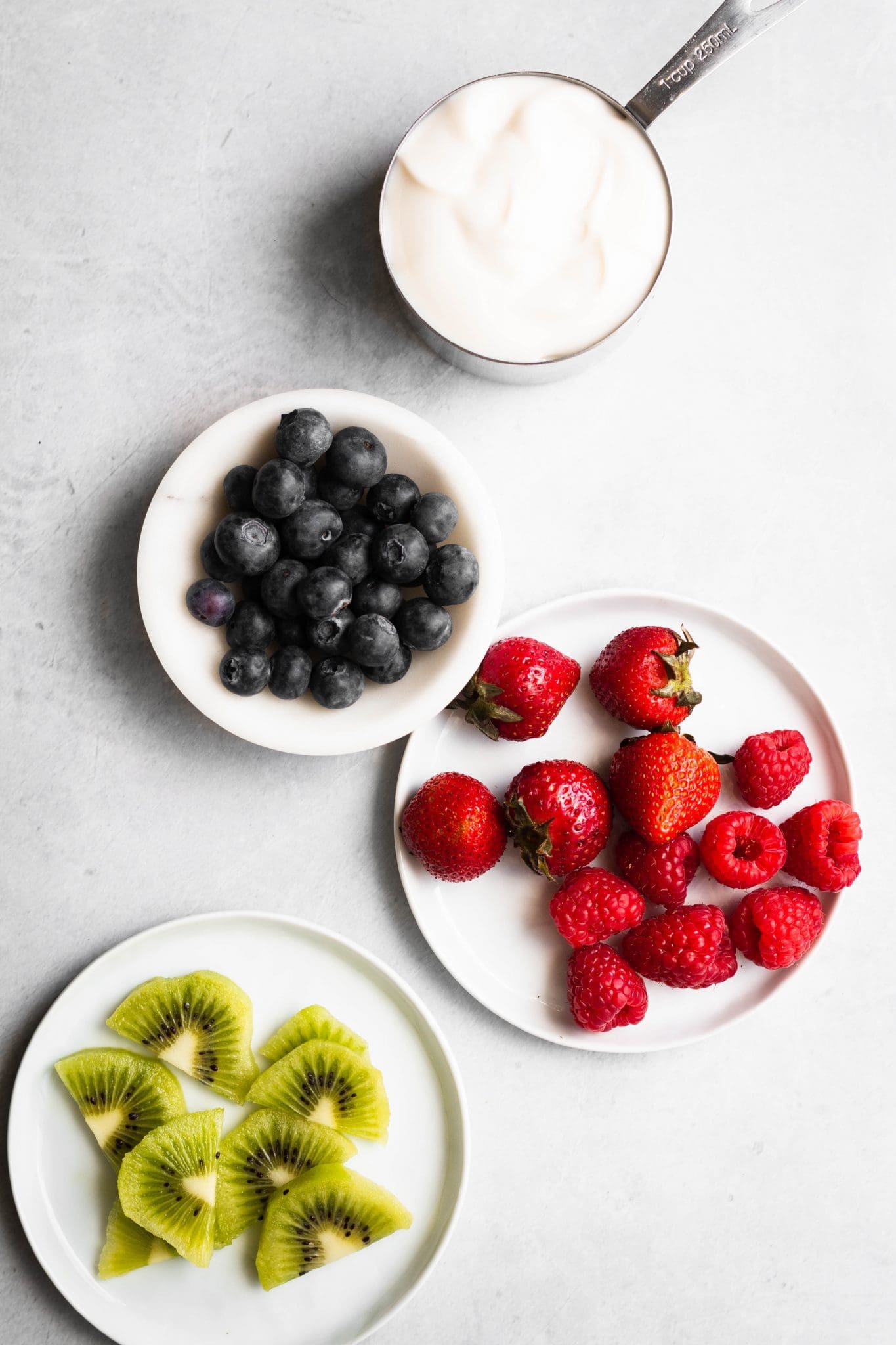 fruit and plant-based yogurt