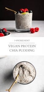 vegan protein chia pudding pin