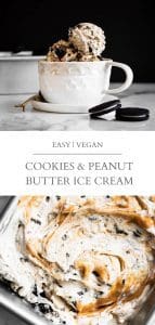 vegan cookies and peanut butter ice cream pin