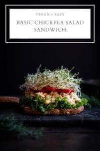 basic chickpea salad sandwich pin