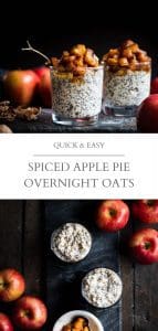 spiced apple pie overnight oats pin